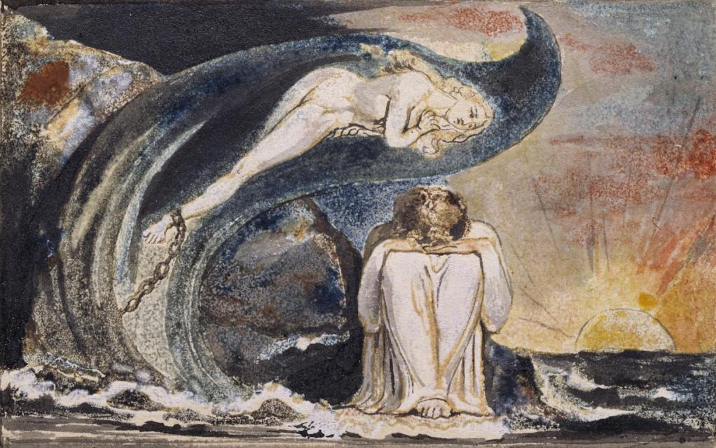 Plate 4 of 'Visions of the Daughters of Albion' c.1795 by William Blake 1757-1827